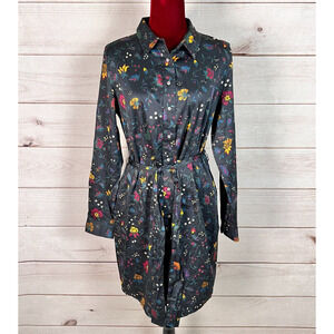 UNTUCKit Ellery Shirt Dress Floral Long Sleeve Belted